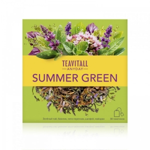Чайный напиток Teavitall Anyday &laquo;Summer Green&raquo;, 38 фильтр-пакетов